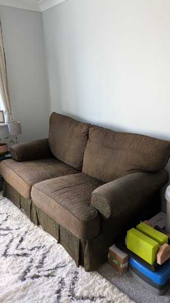 Brown sofa
