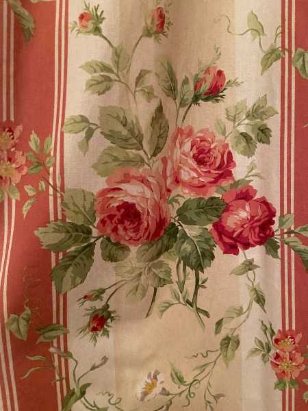 Two long drop curtains