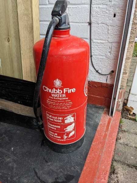 water fire extinguisher