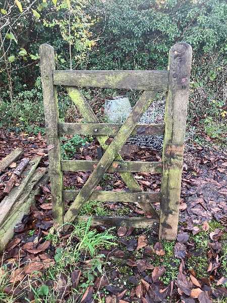 Wooden gate