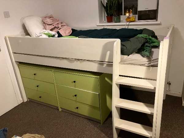 Great Little Trading Company mid-sleeper bed + Mattress