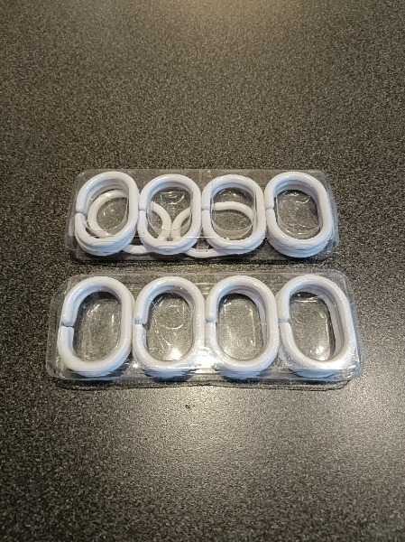 Shower curtain hooks