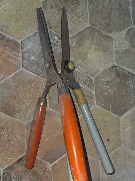 2 sets rusty shears