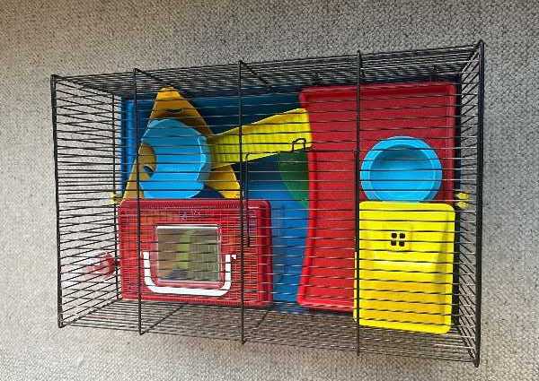 Hamster cage and accessories