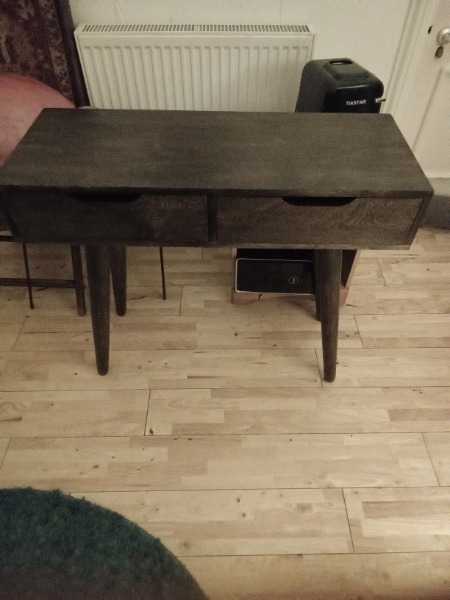 Mango wood console table