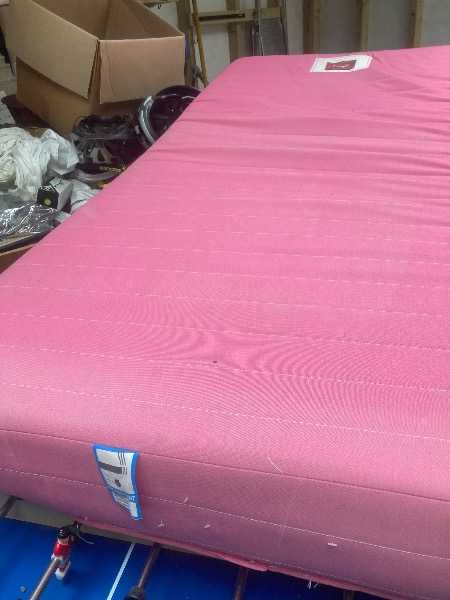 Single bed and mattress