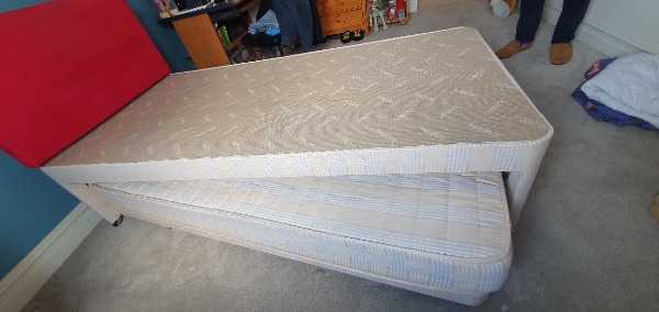 Single bed with underbed