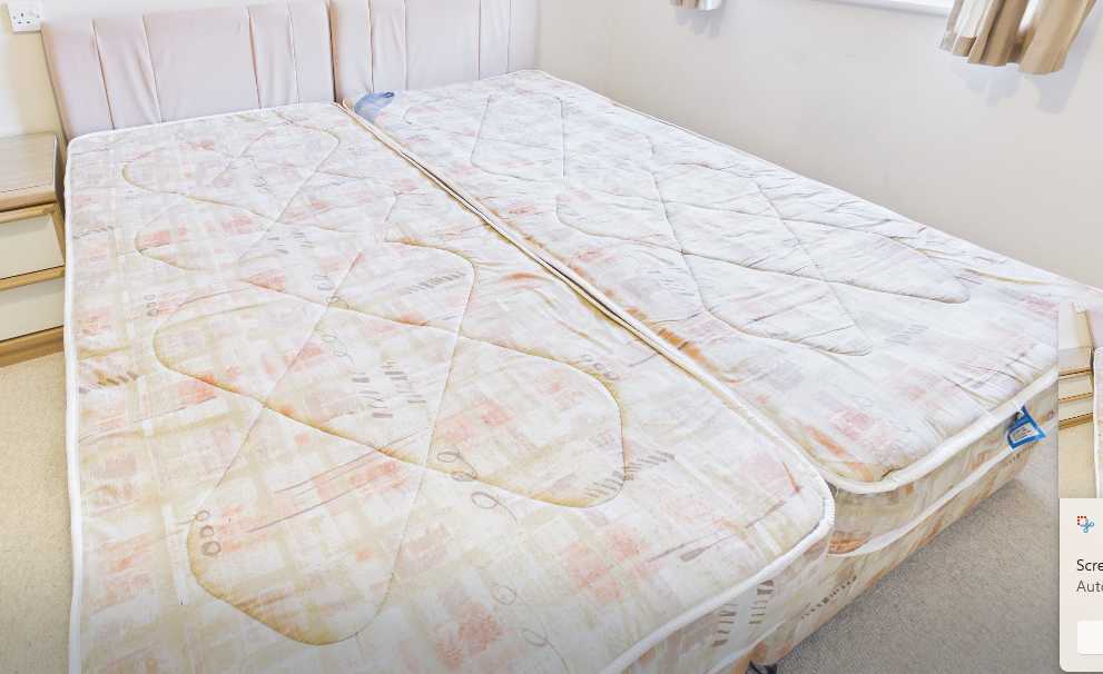 Double bed and 2 single beds