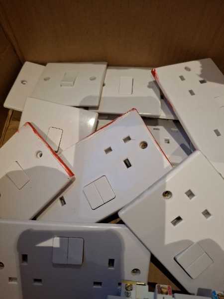 Various sockets and switches