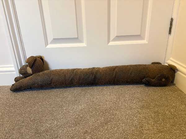 Sausage dog draught excluder