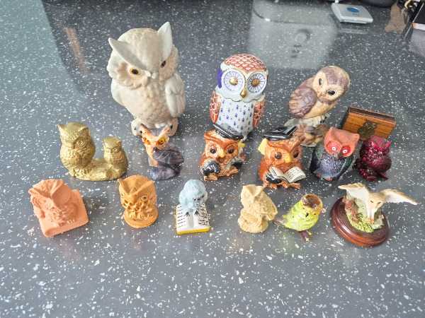 Collection of Owl Ornaments