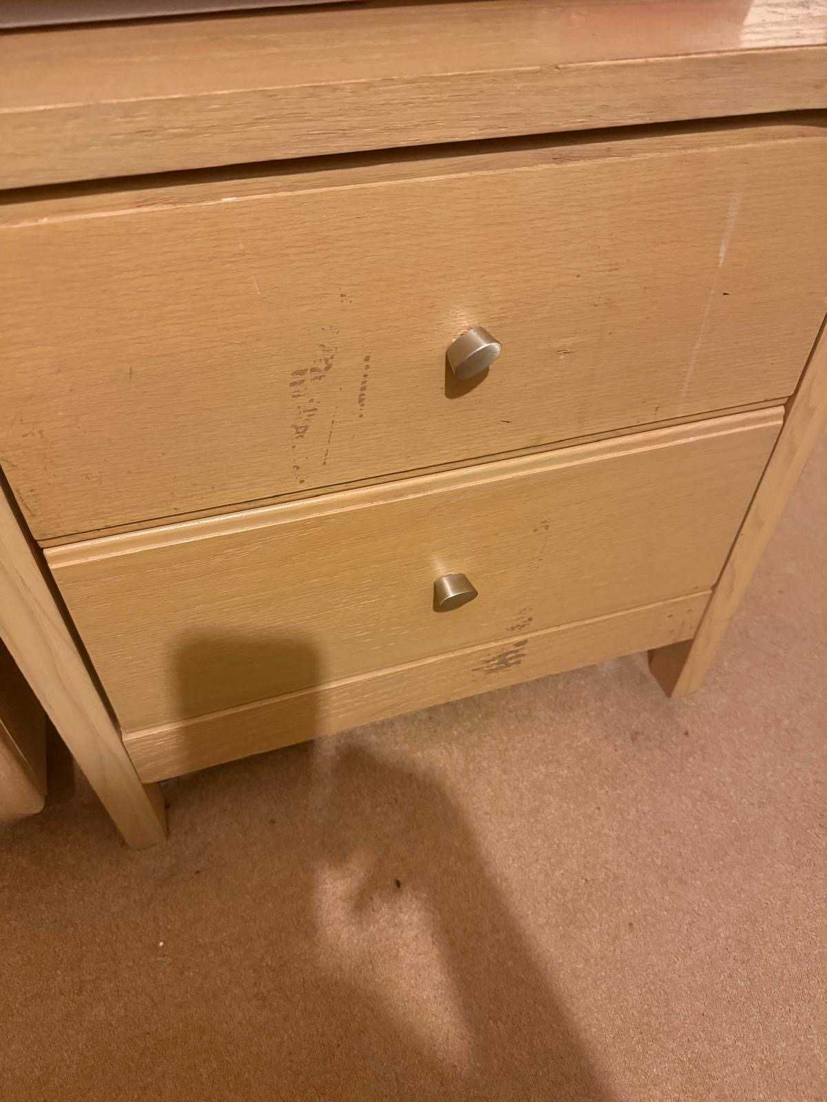 Bedside cabinet x2