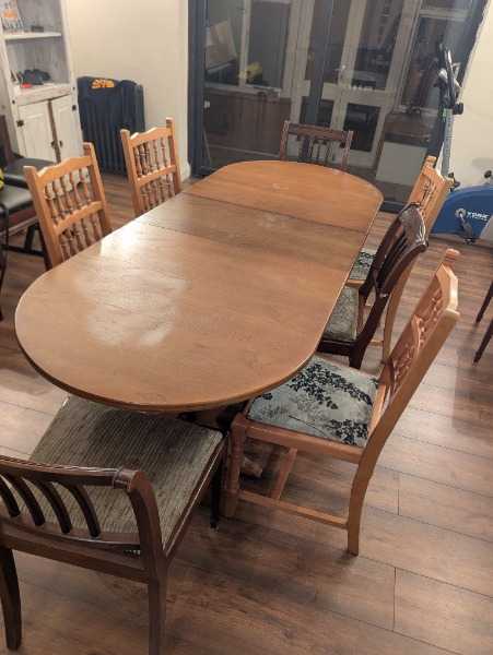 Table and chairs