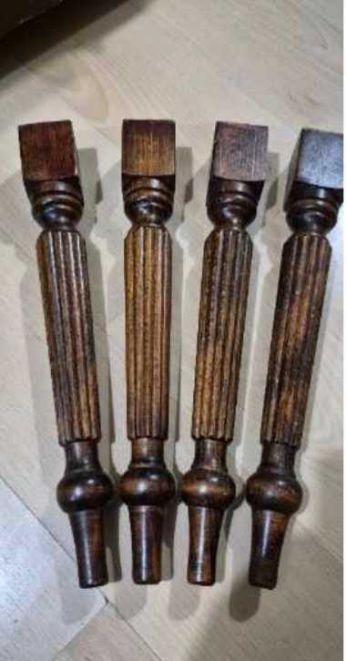 4 Wooden Table Legs